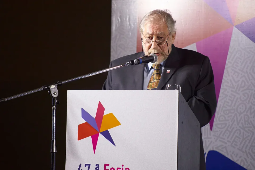 Alejandro Vaccaro durante la inauguración de la Feria del Libro.