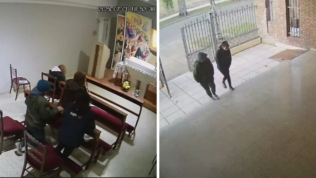 Estaba rezando en una capilla y le robaron