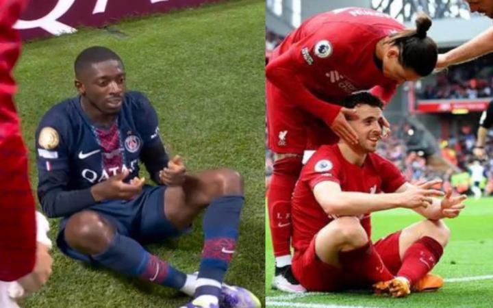 Video: Dembélé homenajeó a Diogo Jota con un emotivo gesto