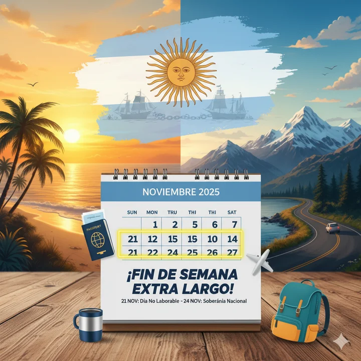 Fin de semana extralargo del 21 noviembre