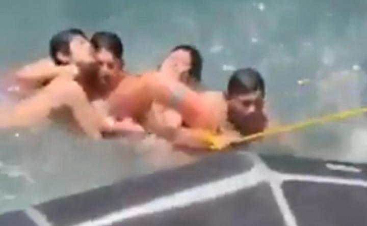 Dramático rescate de los argentinos en el mar de Chile