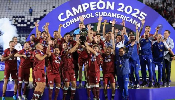 Lanús conquistó la Sudamericana y alcanzó la octava estrella