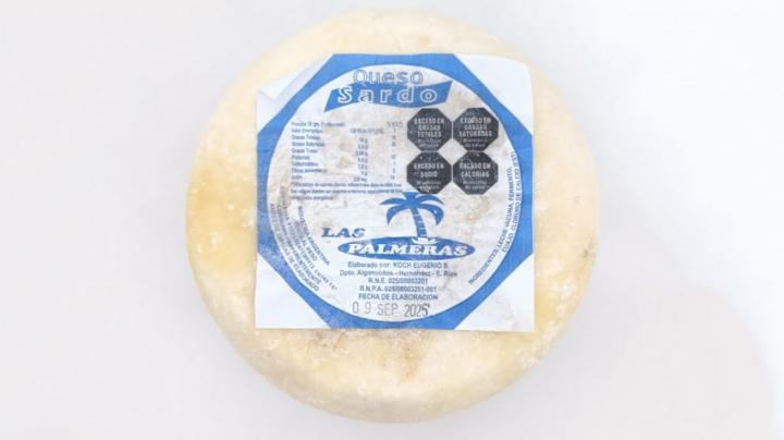 La Assal prohibió el queso sardo Las Palmeras