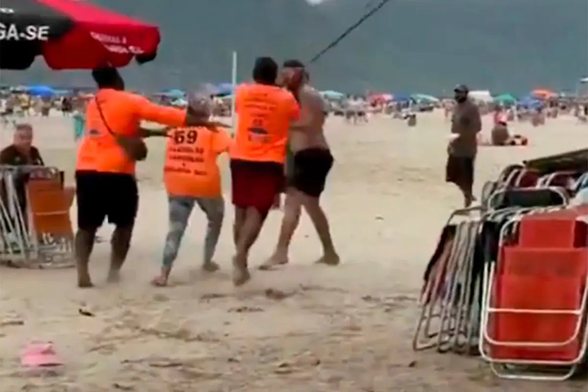 Turista argentino fue golpeado por vendedores en Brasil