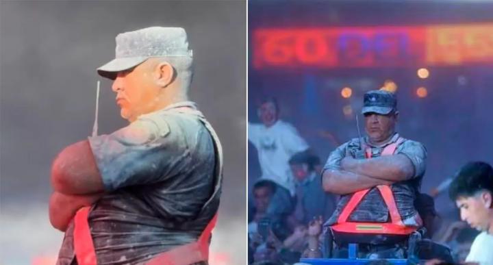 Policía se mantuvo firme en medio de la chaya en Jesús María