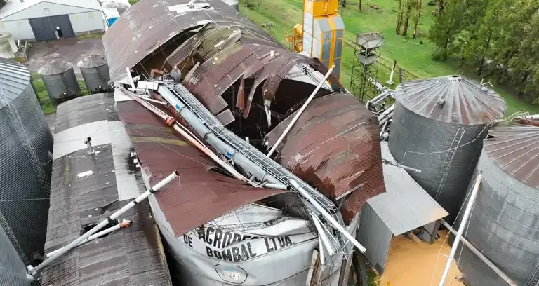 Un fuerte temporal devastó Bombal