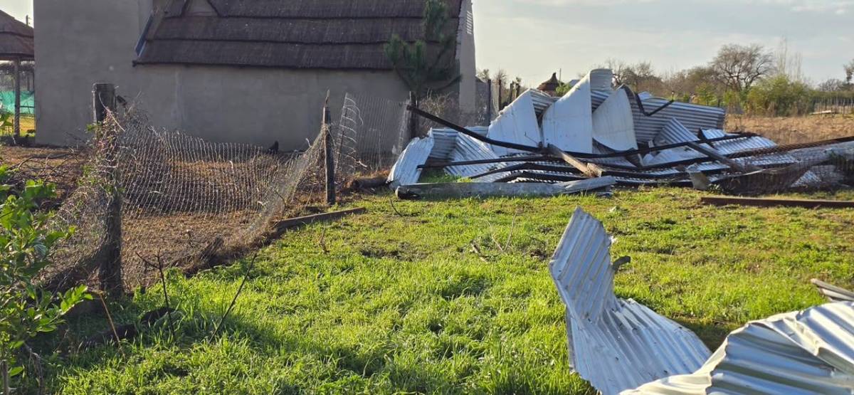 Fuerte temporal de viento, lluvia y granizo en tres pueblos de Santa Fe