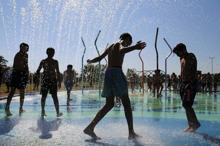 Plaza húmeda: un nuevo espacio en el Parque del Sur