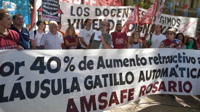 Amsafé Rosario pidió un aumento salarial del 40 %