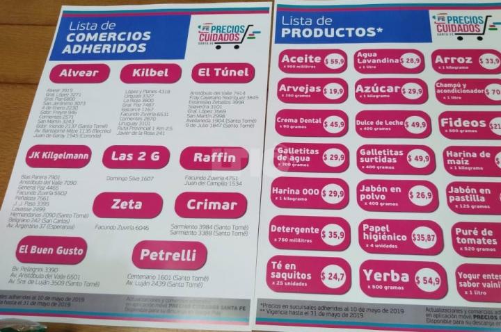 Supermercados adheridos.
