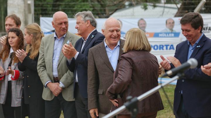 Lifschitz inauguró una estratégica obra pluvial en Esperanza