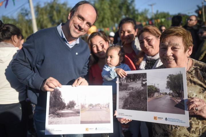Extienden pavimento urbano a 9000 vecinos de Santa Fe