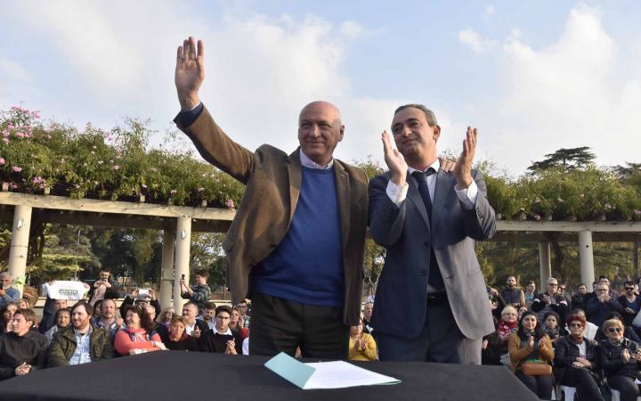 Bonfatti y Javkin firmaron el acuerdo por Rosario