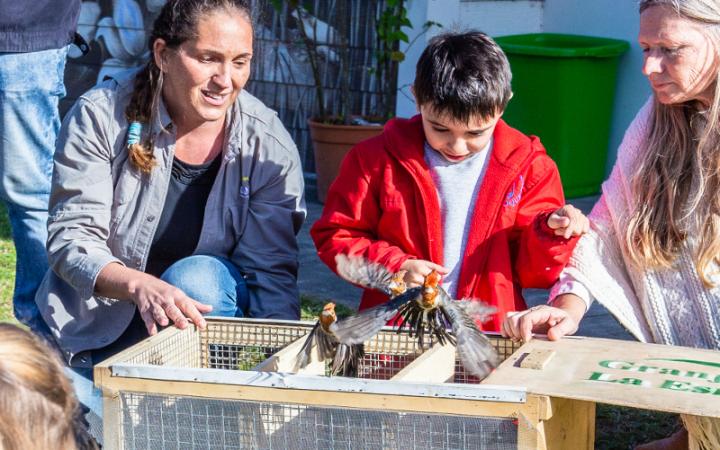Reintrodujeron aves autóctonas en la Reserva de la UNL 