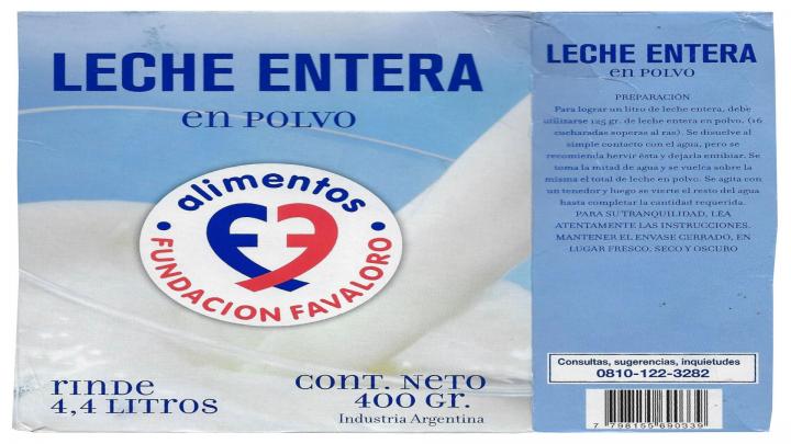 La Assal prohibió una marca de leche en polvo