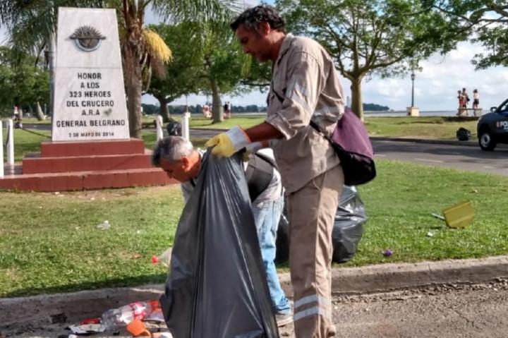 Juntaron 7 toneladas de basura reciclable
