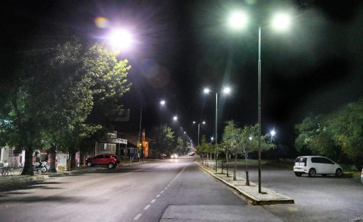 Avenidas de Santa Fe con nuevas luces LED
