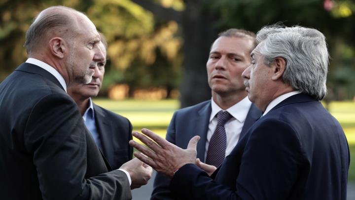 Cumbre en Olivos: Perotti se reunió con Alberto