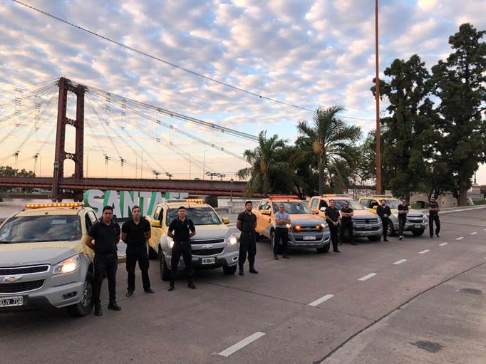 Fuerzas de seguridad controlan todos los accesos a Santa Fe