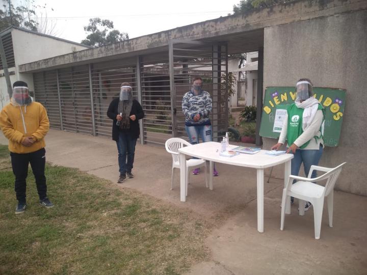 Prevención del covid en barrios de la capital