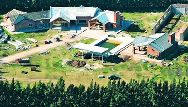 La finca de tres hectáreas que se edificaba en Pérez.