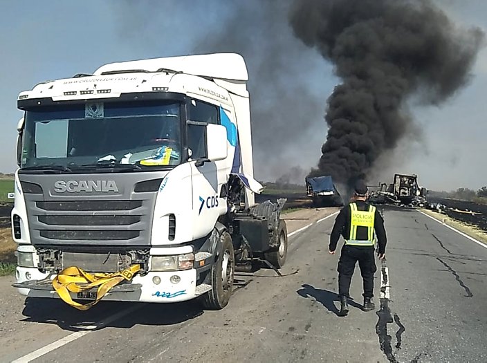 Espectacular accidente en la Ruta 34