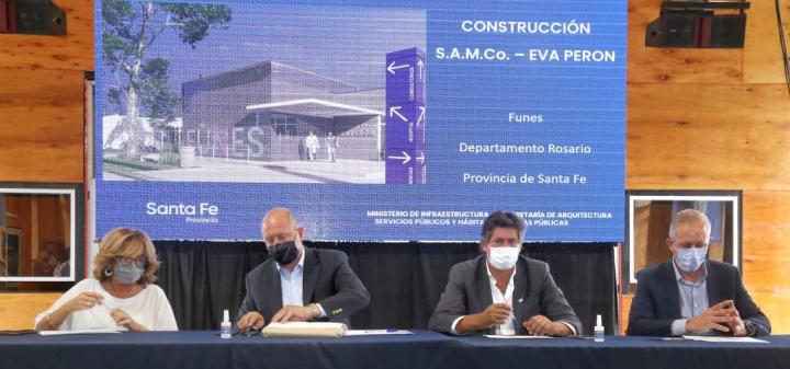 Perotti anunció el nuevo edificio para el Samco de Funes
