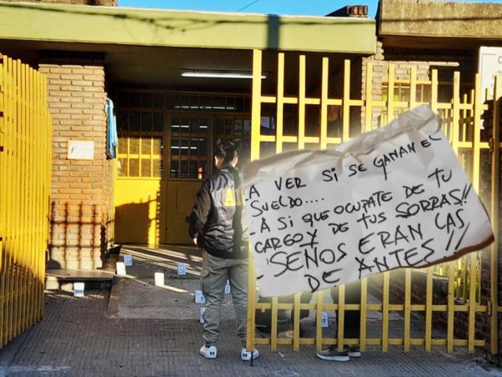 Dejan 40 vainas servidas en una escuela de Rosario