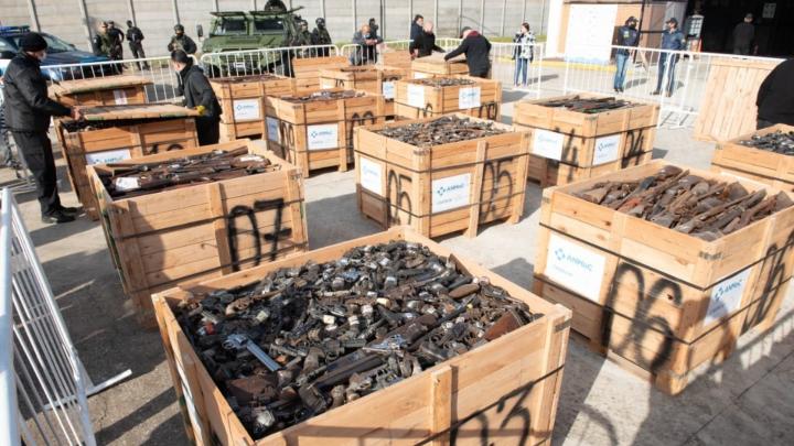 Destruyeron más de 2.000 armas de fuego