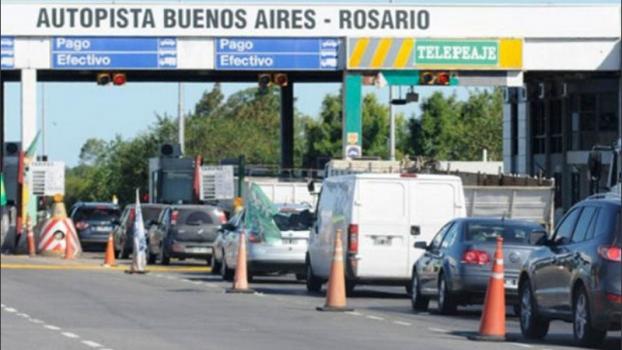 Hay paro en los peajes de rutas nacionales en Santa Fe