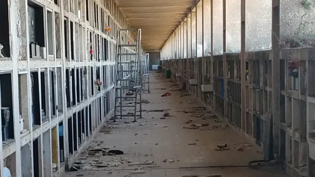 Robaron 2 toneladas de bronce de un cementerio de Rosario