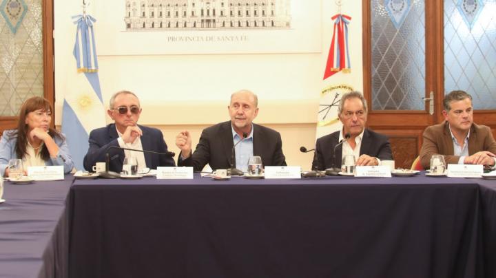 Scioli vino a Santa Fe y se reunió con Omar Perotti