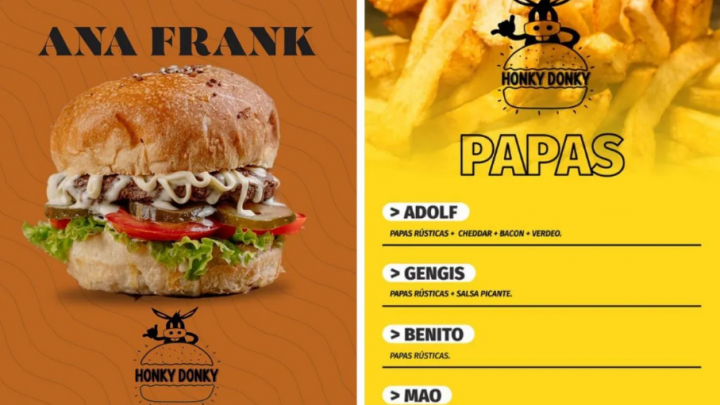 Rafaela: venden hamburguesa Ana Frank con papas Adolf