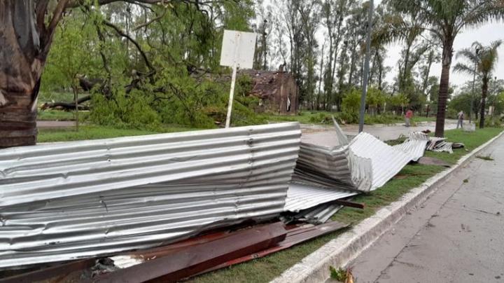 Una cola de tornado azotó al norte de Santa Fe