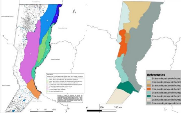 Los sistemas que componen las regiones, al este y al oeste.
