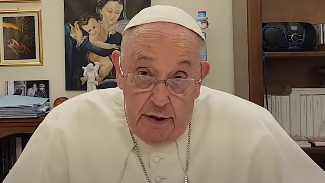 Francisco grabó en video un mensaje especial a los rosarinos.