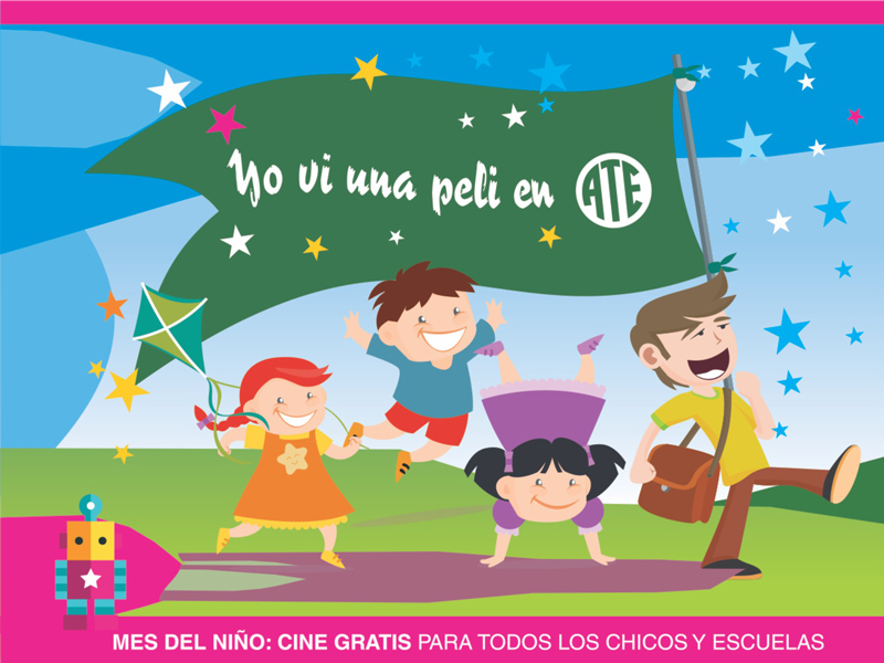 ATE: cine gratis para chicos y escuelas