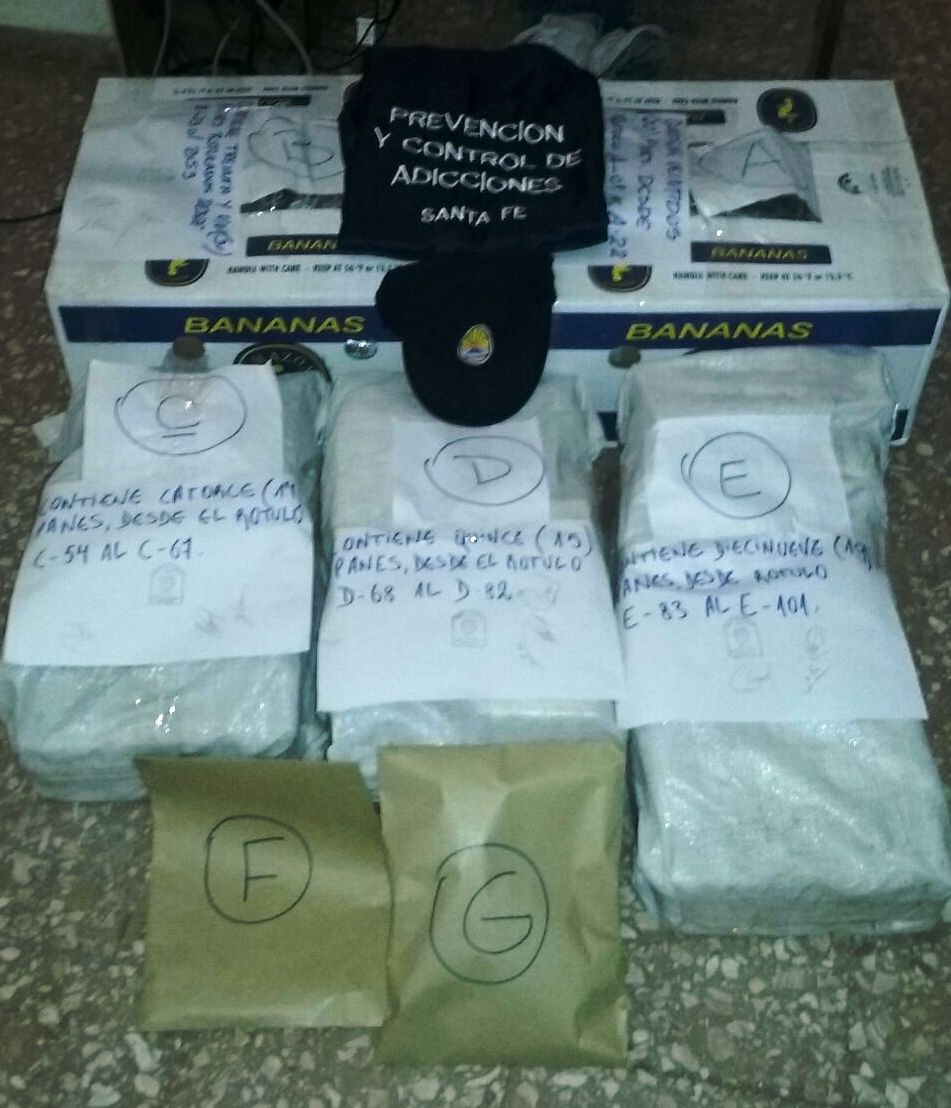 La Policía provincial secuestró 95 kilos de marihuana en Reconquista 