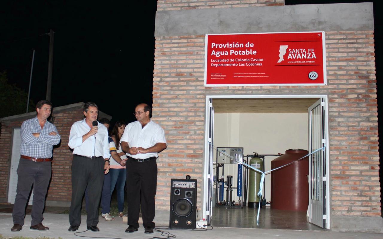 Colonia Cavour ya cuenta con su propia planta de agua potable 