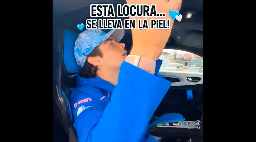 Alpine censuró un video de Colapinto en el que cantaba por Malvinas