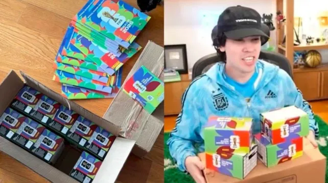 Compró 14 mil figuritas del Mundial y completó el álbum en tiempo récord