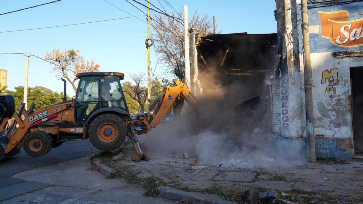 Derriban otro búnker narco en la ciudad de Santa Fe