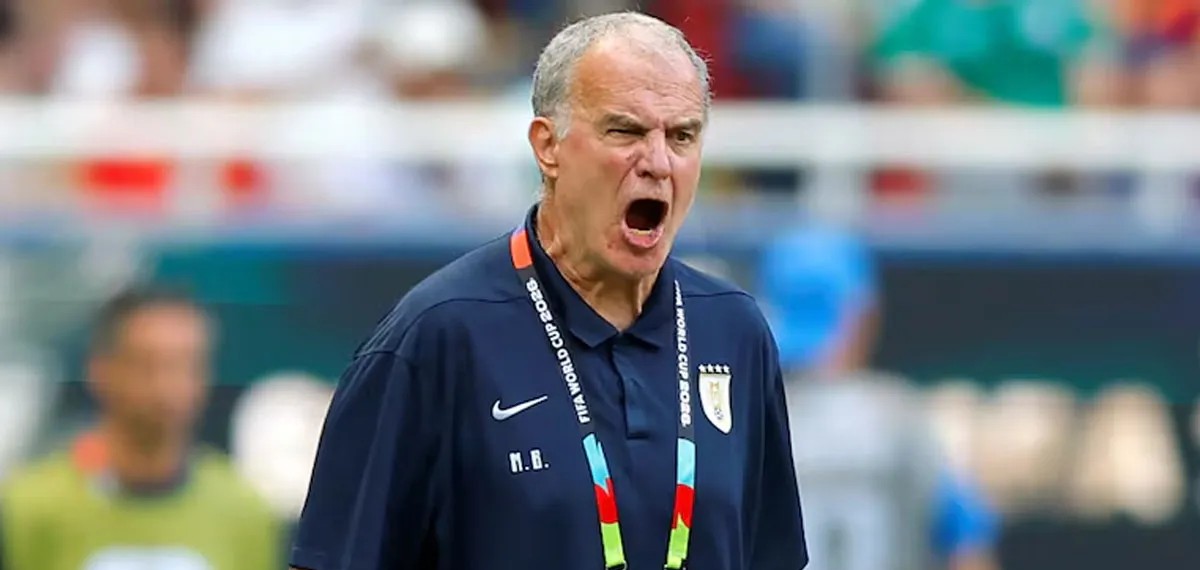 Bielsa encaró a los jugadores uruguayos: 