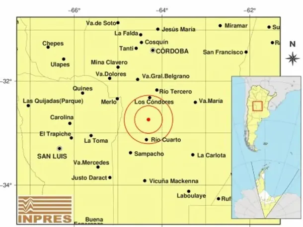 Dos temblores sacudieron Córdoba