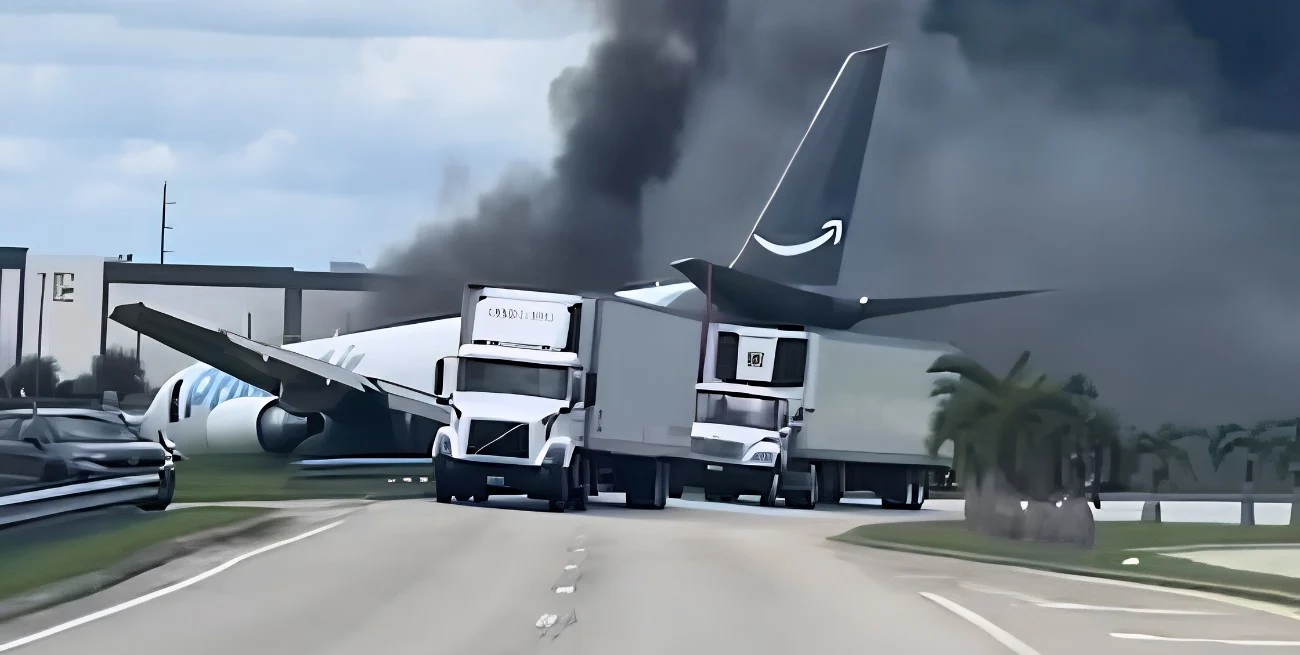 Accidente en Miami: un Boeing 767 se estrelló cerca del aeropuerto