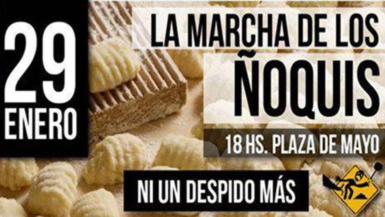 Se viene la marcha de ñoquis K