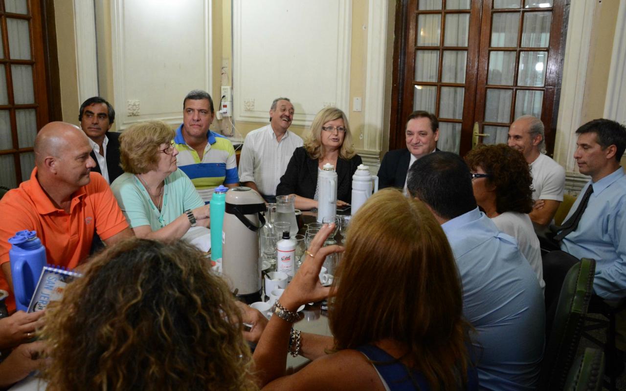 La reunión con los gremios docentes