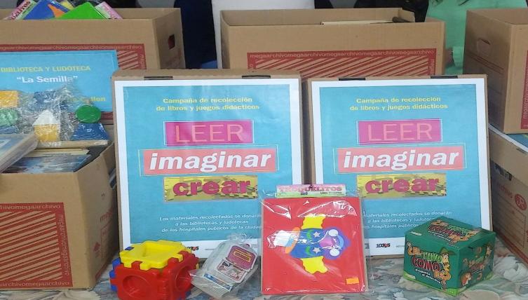 Donar para leer, imaginar, crear